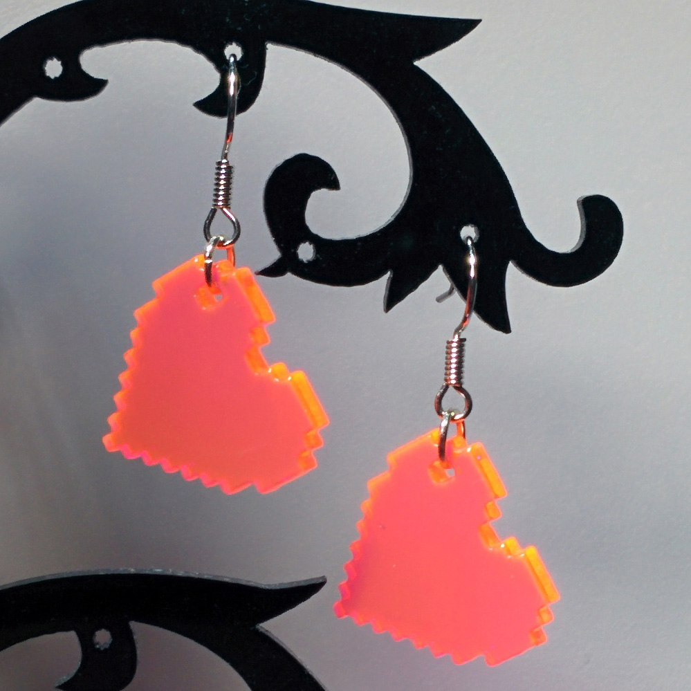 Laser cut clearance acrylic earrings