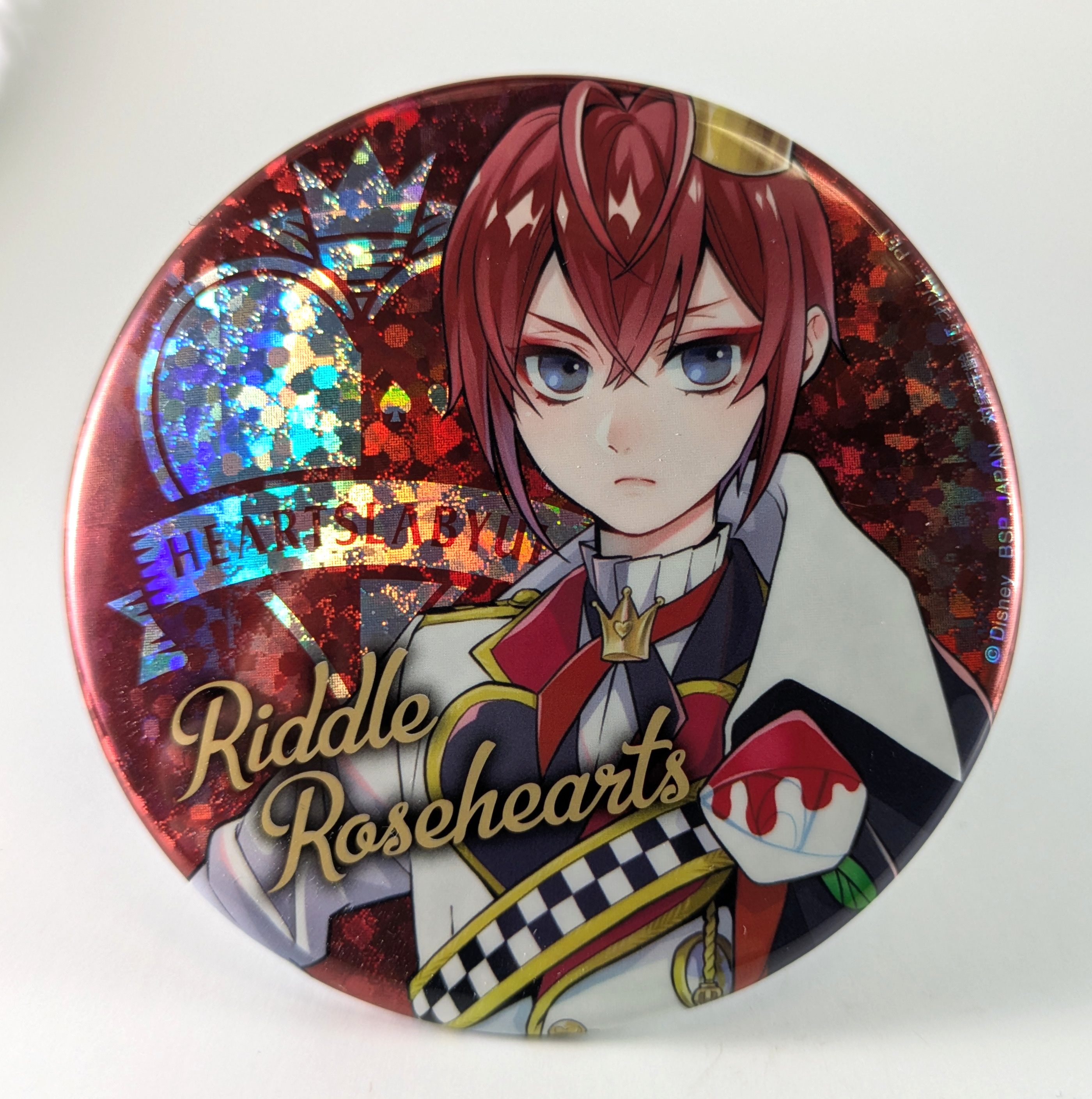 Riddle Rosehearts Button Twisted Wonderland