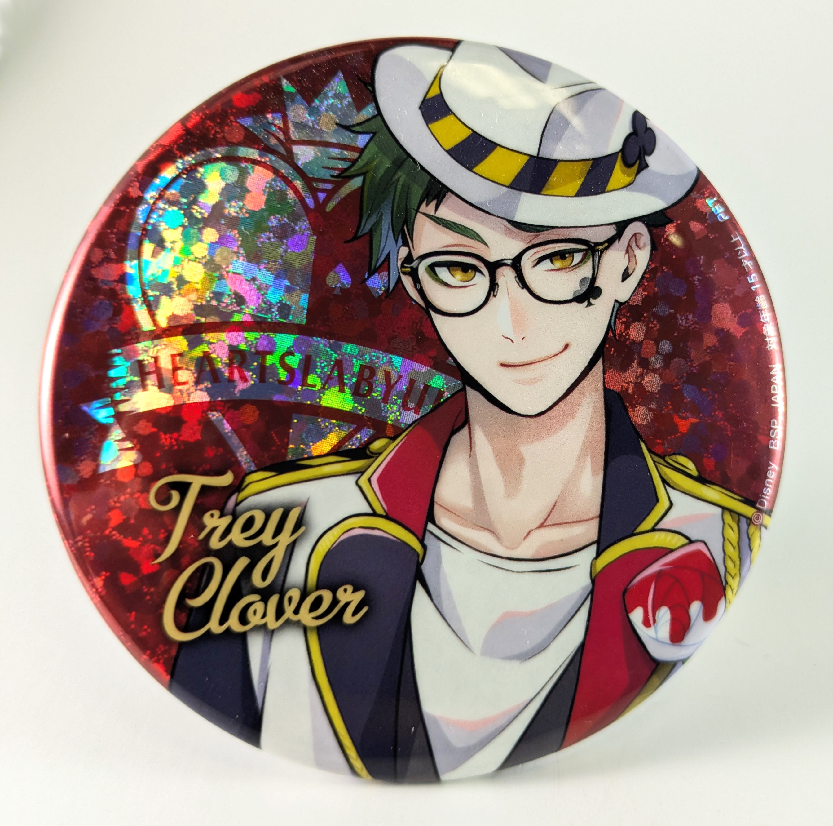 Trey Clover Button Twisted Wonderland